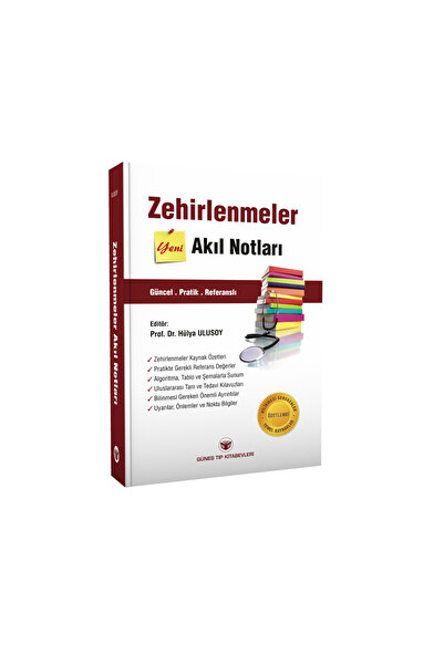 Güneş Tıp Kitabevleri Zehirlenmeler Yeni Akıl Notları