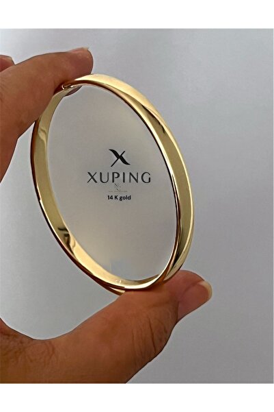 Butik XUping 14K Gold Renk Kelepçe Bilezik