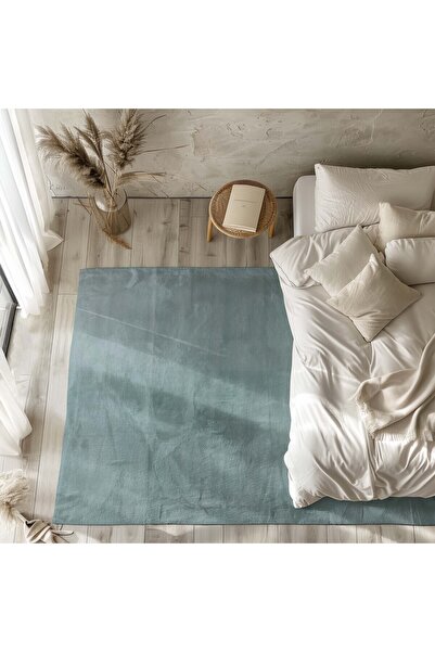 Al Kaffary Carpet سجادة كاندي، ناعمة ورقيقة بتصميم كلاسيكي أساسي، مثالية لغرف النوم وغرفة المعيشة، باللون الأخضر