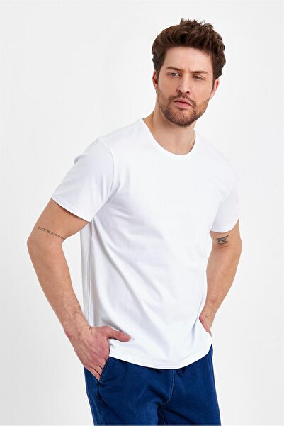 VENA Μπλουζάκι Ken Crew Neck Regular Fit Basic - Λευκό