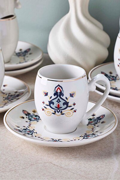 Perotti Mavişehir 6 Kişilik Porselen Kahve Fincanı Takımı