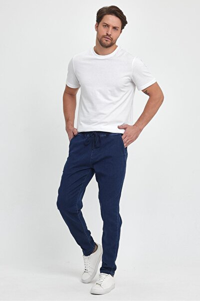 VENA Pantaloni de jeans slim cu talie elastică David albastru închis - albastru închis