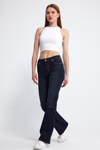 VENA Παντελόνι Emilie Naturel Dark Bootcut Jean - Φυσικό Σκούρο Μπλε