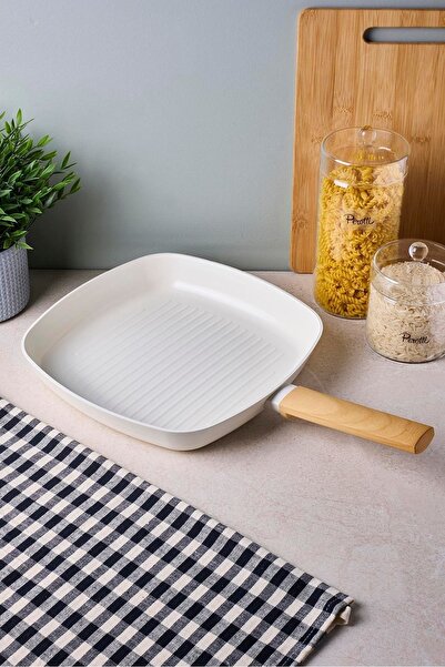 Perotti Danish Cook Beige Induction Base Grill Pan 28 cm