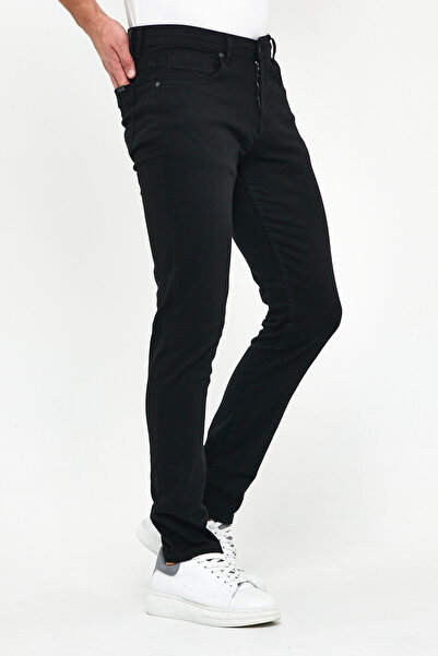 VENA Edward Black Slim Straight Jean Παντελόνι - Μαύρο