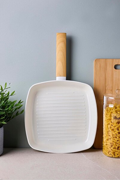 Perotti Danish Cook Beige Induction Base Grill Pan 25 cm