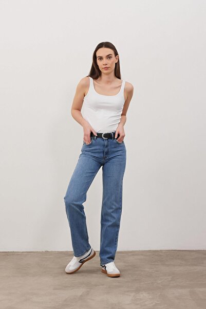 VENA Pantaloni jeans Marrakesh albastru închis cu croială dreaptă - albastru închis