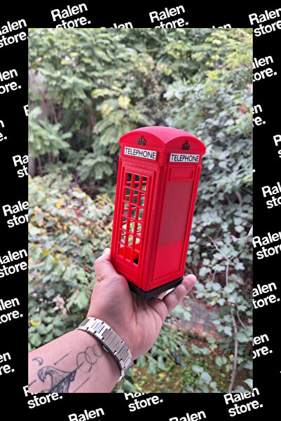 Ralen İngiliz Telefon Kulübesi Dekoratif Obje | 20cm ( Yüksek Kalite 3D Baskı...
