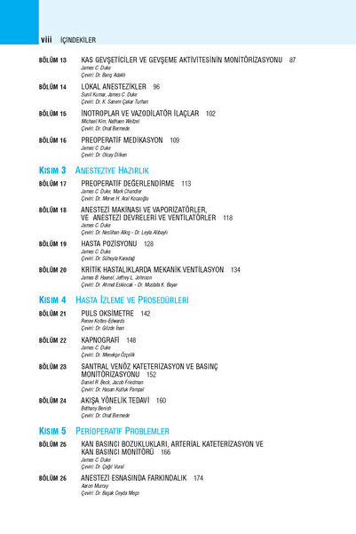 Güneş Tıp Kitabevleri Duke Anestezi Sırları