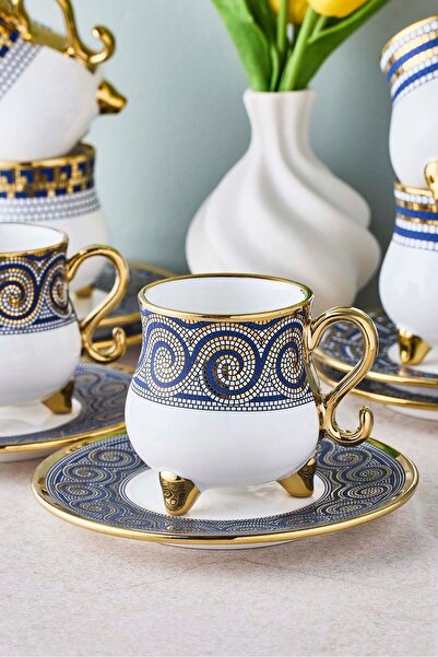 Perotti Ottoman 6-Person Porcelain Coffee Cup Set