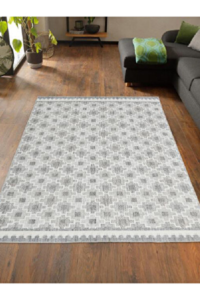 Al Kaffary Carpet سجادة أوليفيا، تصميم هندسي، صنع في تركيا من القطن بنسبة 100...