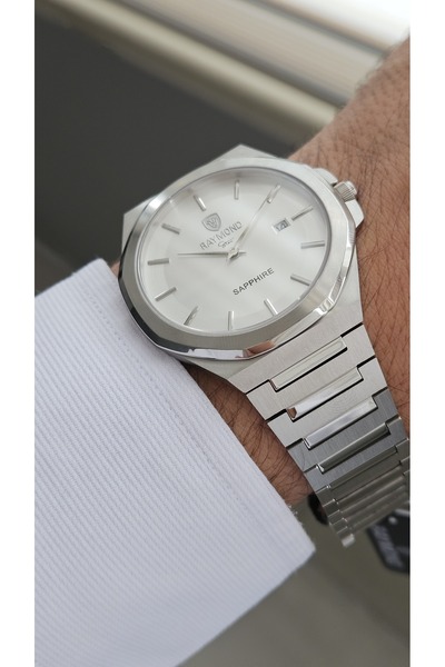 Raymond Rym-611505M Slim Men's Watch - Steel Case and Strap - 2 Years Warranty Ss-W