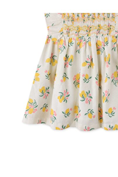 Gingersnaps Girls' Butterfly Print Lemon Dress
