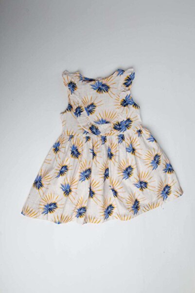 Gingersnaps Girls' Ruffled Bottom Printed Dress