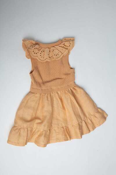 Gingersnaps Girls' Flared Hem Puff Sleeve Dress