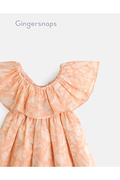 Gingersnaps Girls' Butterfly Print Dress