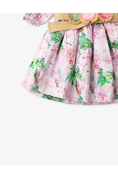 Gingersnaps Girls' Floral Puff Dress