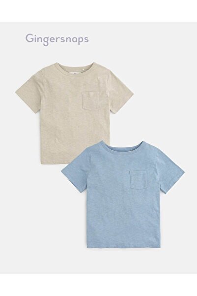 Gingersnaps تي شيرت للأولاد بأكمام قصيرة وأزرار أمامية