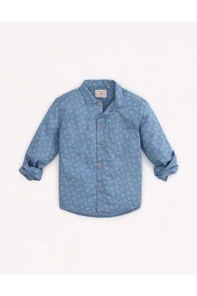 Gingersnaps قميص مطبوع بأكمام طويلة للأولاد