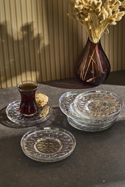 Perotti رينجو ستون لوستر - مجموعة من 6 أطباق شاي أنيقة