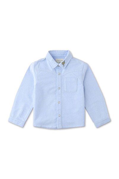 Gingersnaps Boys' Solid Color Shirt with Side Pocket for Kids