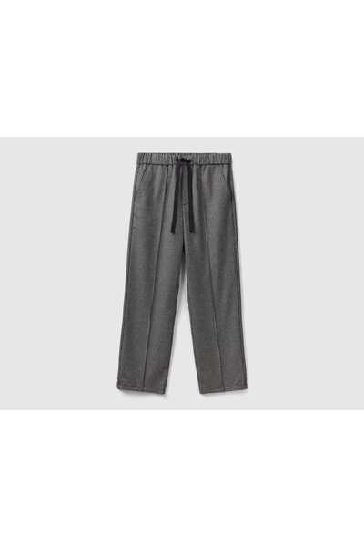 United Colors of Benetton Women's Drawstring Wool Blend Pants