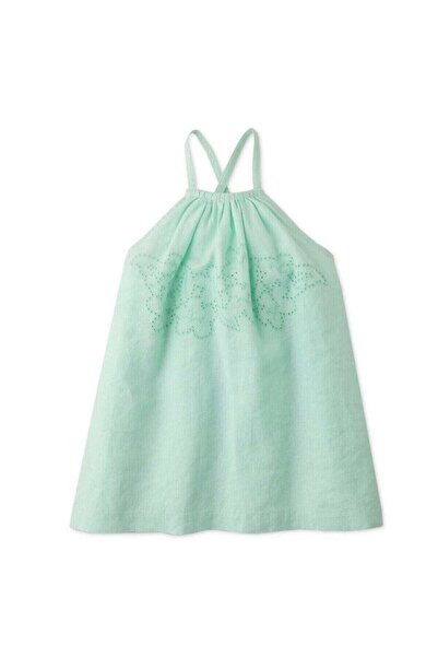 Gingersnaps Embroidered Baby Girls' Dress with Floral Design