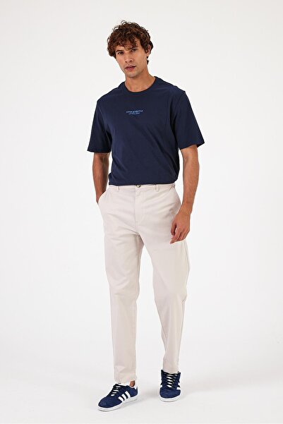 VENA Ken Beli Elastic Chino Trousers-Stone