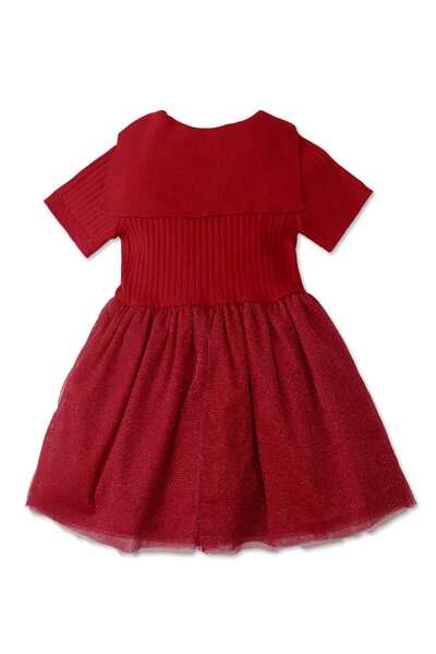 Gingersnaps Girls' Ribbed Half-Sleeve Dress