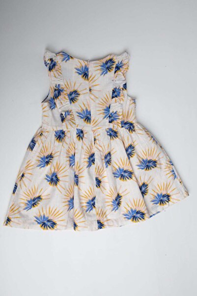 Gingersnaps Girls' Ruffled Bottom Printed Dress