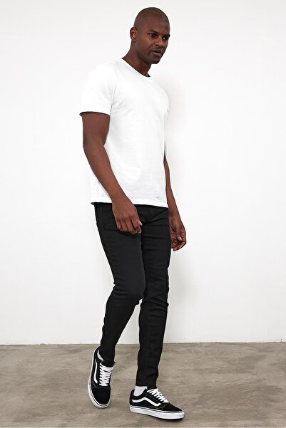 VENA Παντελόνι Teos Black Skinny Jean-Μαύρο