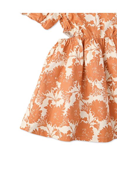 Gingersnaps Girls' Floral Print Dress with Side Slits