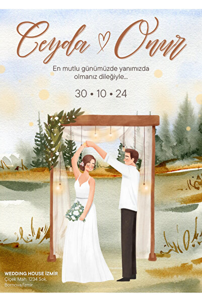 Özcan Tasarım Kişiye Özel Davetiye - Düğün Davetiye - Nişan Davetiye - Nikah ...