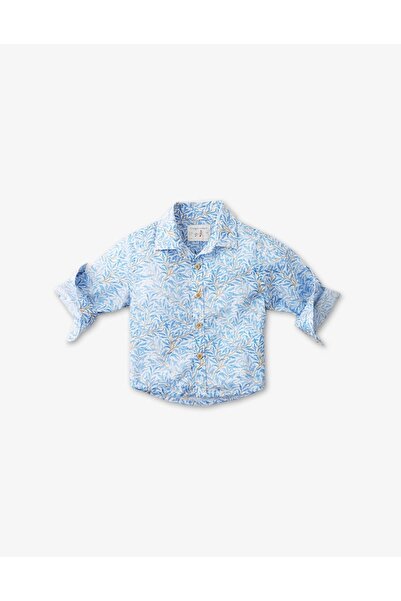 Gingersnaps Boys' Long Sleeve Button-Up Shirt with Print