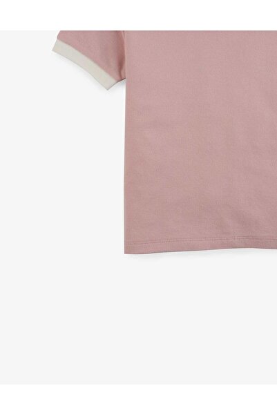 Gingersnaps Boys' Solid Polo T-Shirt with Elastic Collar