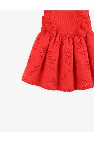 Gingersnaps Solid Color Ruffled Dress for Girls