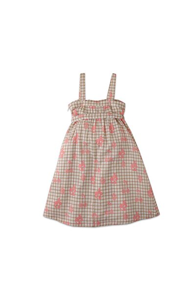 Gingersnaps Girls' Woven Dress with Bow and Straps