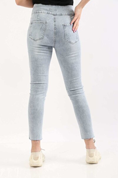 mica بنطلون ضيق بخصر عالٍ وجيوب