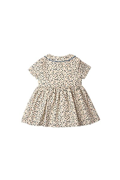 Gingersnaps Girls' Short Sleeve Button-Front Printed Dress for Infants