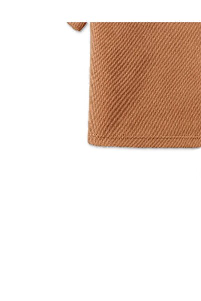 Gingersnaps Brown Polo Button-Up Short Sleeve Baby Boys' T-Shirt