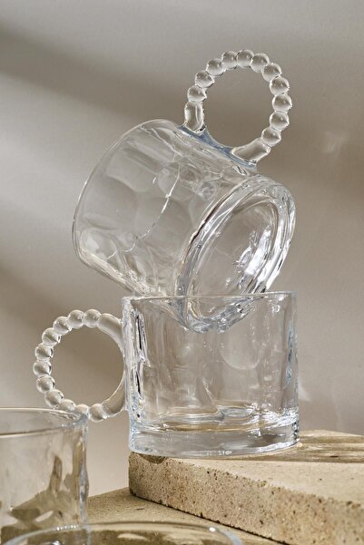 Perotti Ringo Stone 4-Piece Bead Handle 200ml Mug