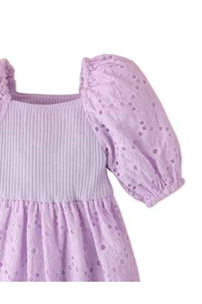 Gingersnaps Embroidered Summer Dress for Girls with Puff Sleeves