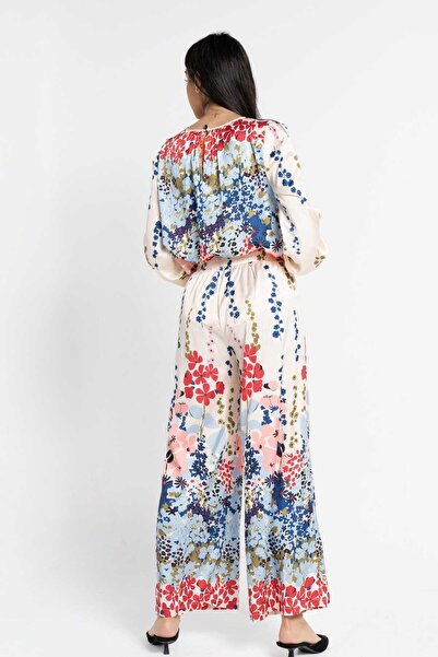 Nichii Women's Long Floral Print Trousers