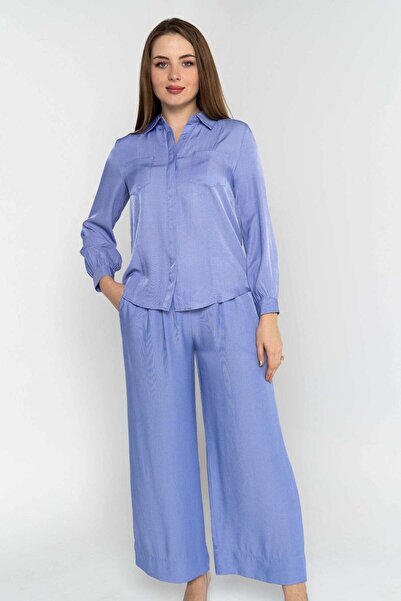 Nichii Women's Loose Plain Long Trousers