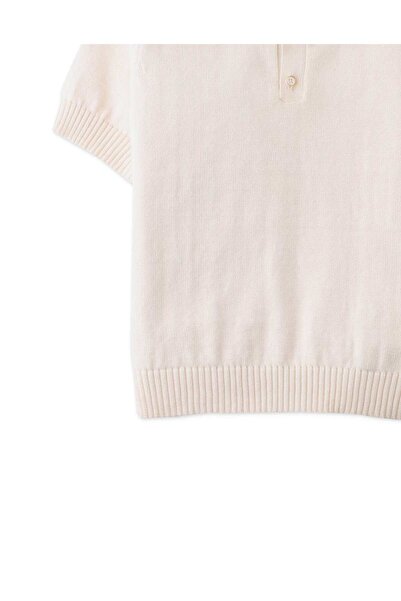 Gingersnaps Boys' Solid Polo T-Shirt with Striped Collar, Short Sleeve