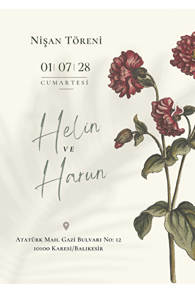 Özcan Tasarım Kişiye Özel Davetiye - Düğün Davetiye - Nişan Davetiye - Nikah ...