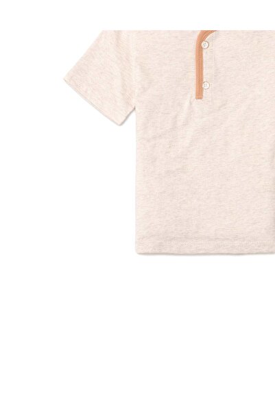 Gingersnaps Solid Button Front Short Sleeve Boys' T-Shirt