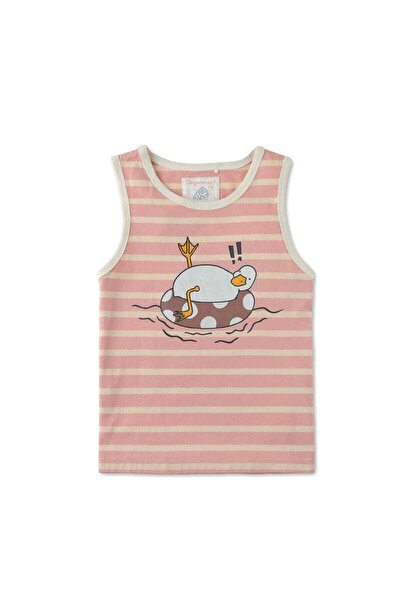 Gingersnaps Striped Boys' T-Shirt with Duck Print