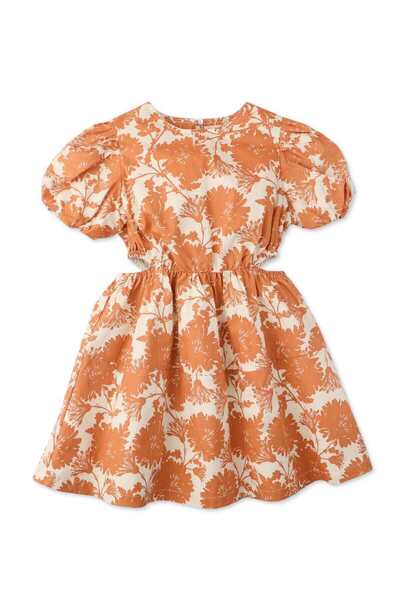 Gingersnaps Girls' Floral Print Dress with Side Slits