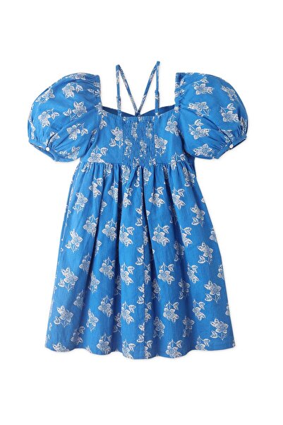 Gingersnaps Girls' Short Sleeve Floral Print Dress with Straps